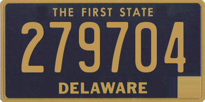 DE license plate 279704