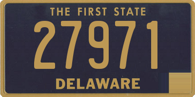 DE license plate 27971