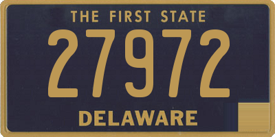 DE license plate 27972