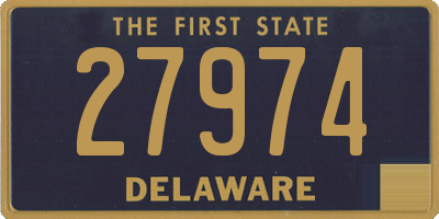 DE license plate 27974