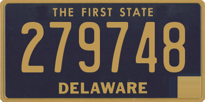 DE license plate 279748