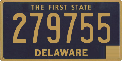 DE license plate 279755