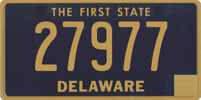 DE license plate 27977