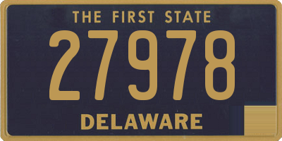 DE license plate 27978