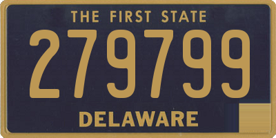 DE license plate 279799