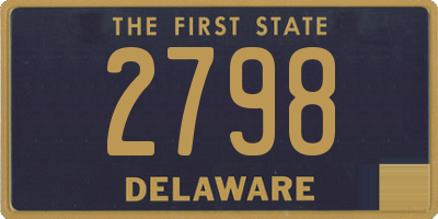 DE license plate 2798