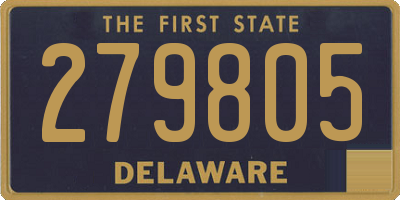DE license plate 279805