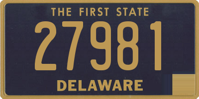 DE license plate 27981