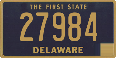 DE license plate 27984