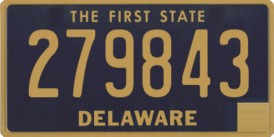 DE license plate 279843