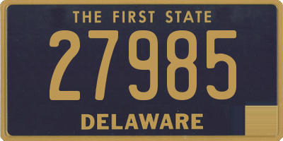 DE license plate 27985