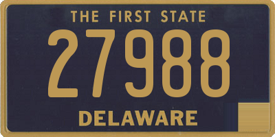 DE license plate 27988