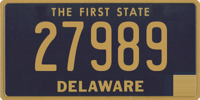 DE license plate 27989