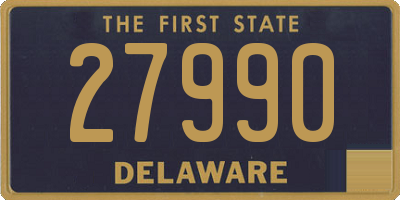 DE license plate 27990