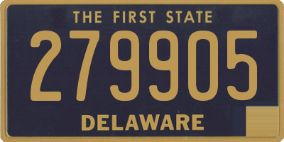 DE license plate 279905