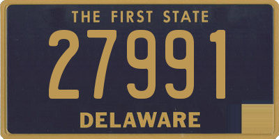 DE license plate 27991