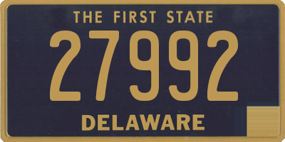 DE license plate 27992