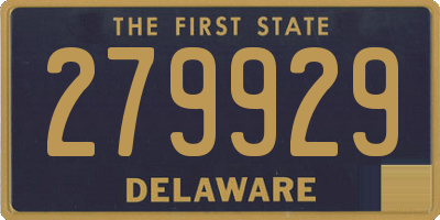 DE license plate 279929