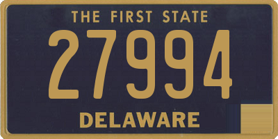 DE license plate 27994