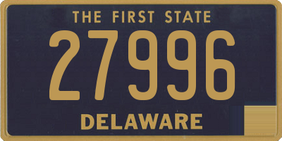 DE license plate 27996