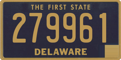 DE license plate 279961