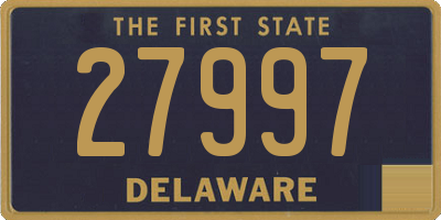 DE license plate 27997