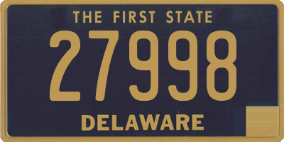 DE license plate 27998