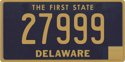 DE license plate 27999