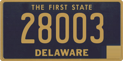 DE license plate 28003