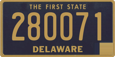DE license plate 280071