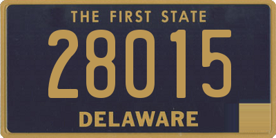 DE license plate 28015