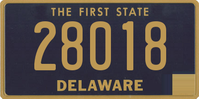 DE license plate 28018