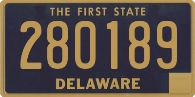 DE license plate 280189