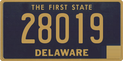 DE license plate 28019