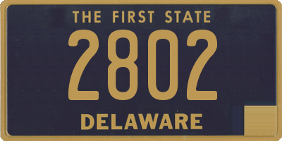 DE license plate 2802