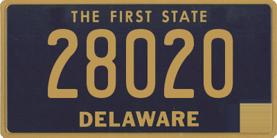 DE license plate 28020