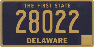 DE license plate 28022