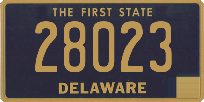 DE license plate 28023