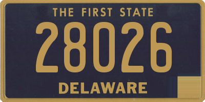 DE license plate 28026