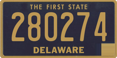 DE license plate 280274