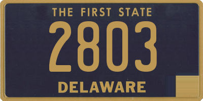 DE license plate 2803