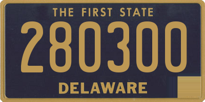 DE license plate 280300