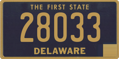 DE license plate 28033