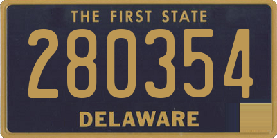 DE license plate 280354