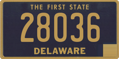 DE license plate 28036