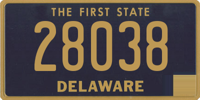 DE license plate 28038