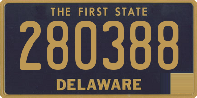 DE license plate 280388