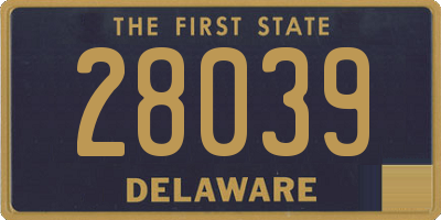 DE license plate 28039