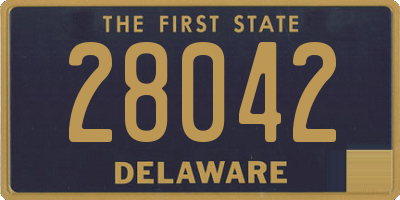 DE license plate 28042