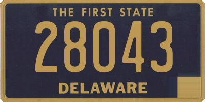 DE license plate 28043